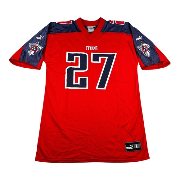 Tennessee Titans Jersey Mens Large NFL Football Eddie George 27 Puma Shirt - Picture 1 of 9